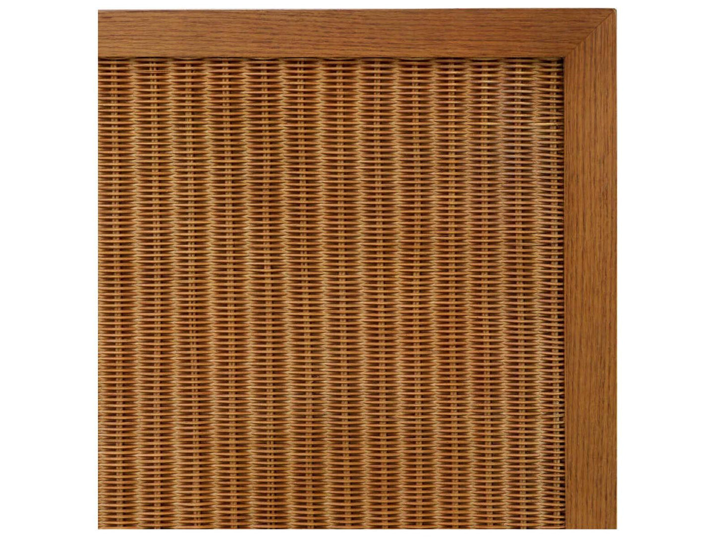 Borchard Caramel Oak Veneer Dresser with Rattan Panels