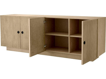 Dimitrios Washed Oak Veneer Dresser with Bronze Accents