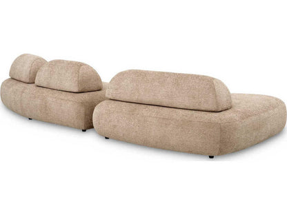 Residenza Lyssa Sand Black Feet Beige Upholstered Modular