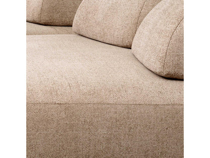 Residenza Lyssa Sand Black Feet Beige Upholstered Modular