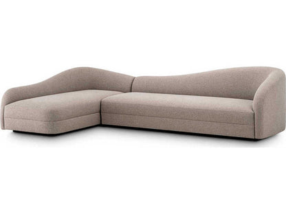 Divisadero Lounge Sofa in Rêve Greige with Black Base