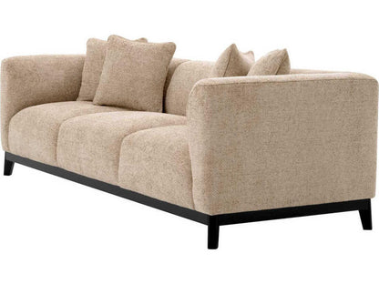 Corso 3-Seat Upholstered Sofa Lyssa Sand with Black Base