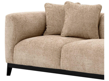 Corso 3-Seat Upholstered Sofa Lyssa Sand with Black Base