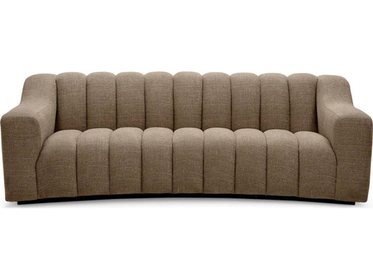 Kelly S 3-Seat Sofa in Stratfort Warm Grey Fabric