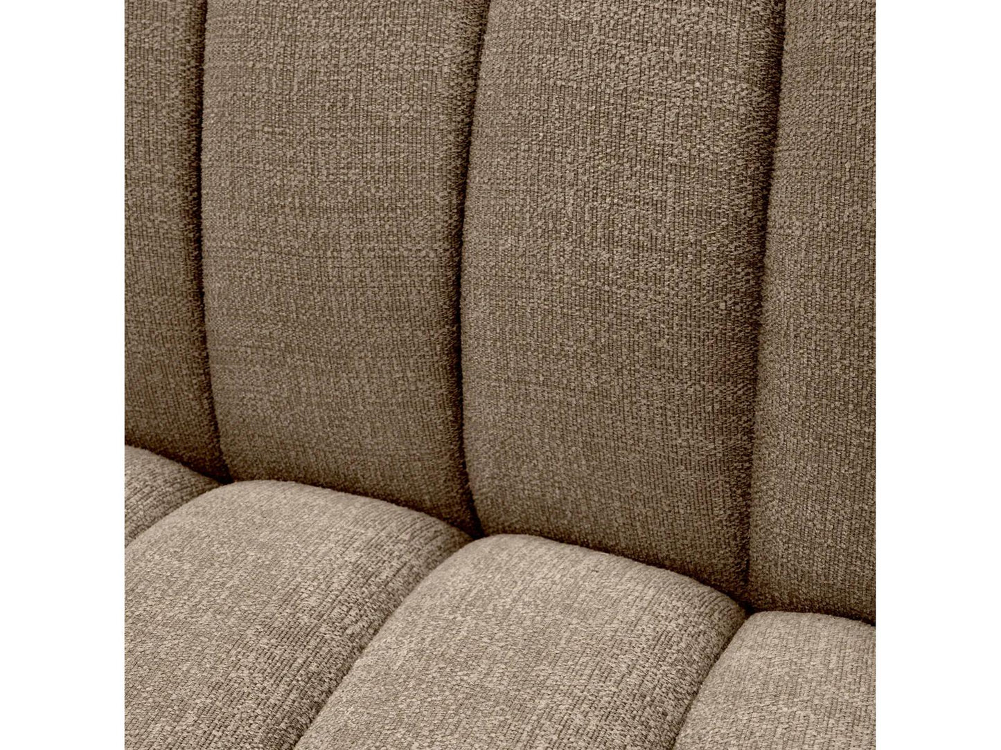 Kelly S 3-Seat Sofa in Stratfort Warm Grey Fabric