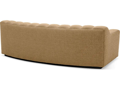 Kelly S Sofa Boucle Fabric in Stratfort Honey with Black Base