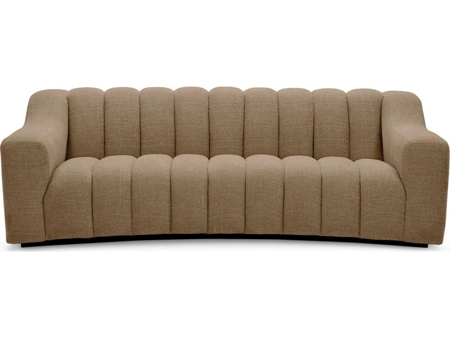 Kelly S 3-Seat Sofa in Stratfort Brown Fabric