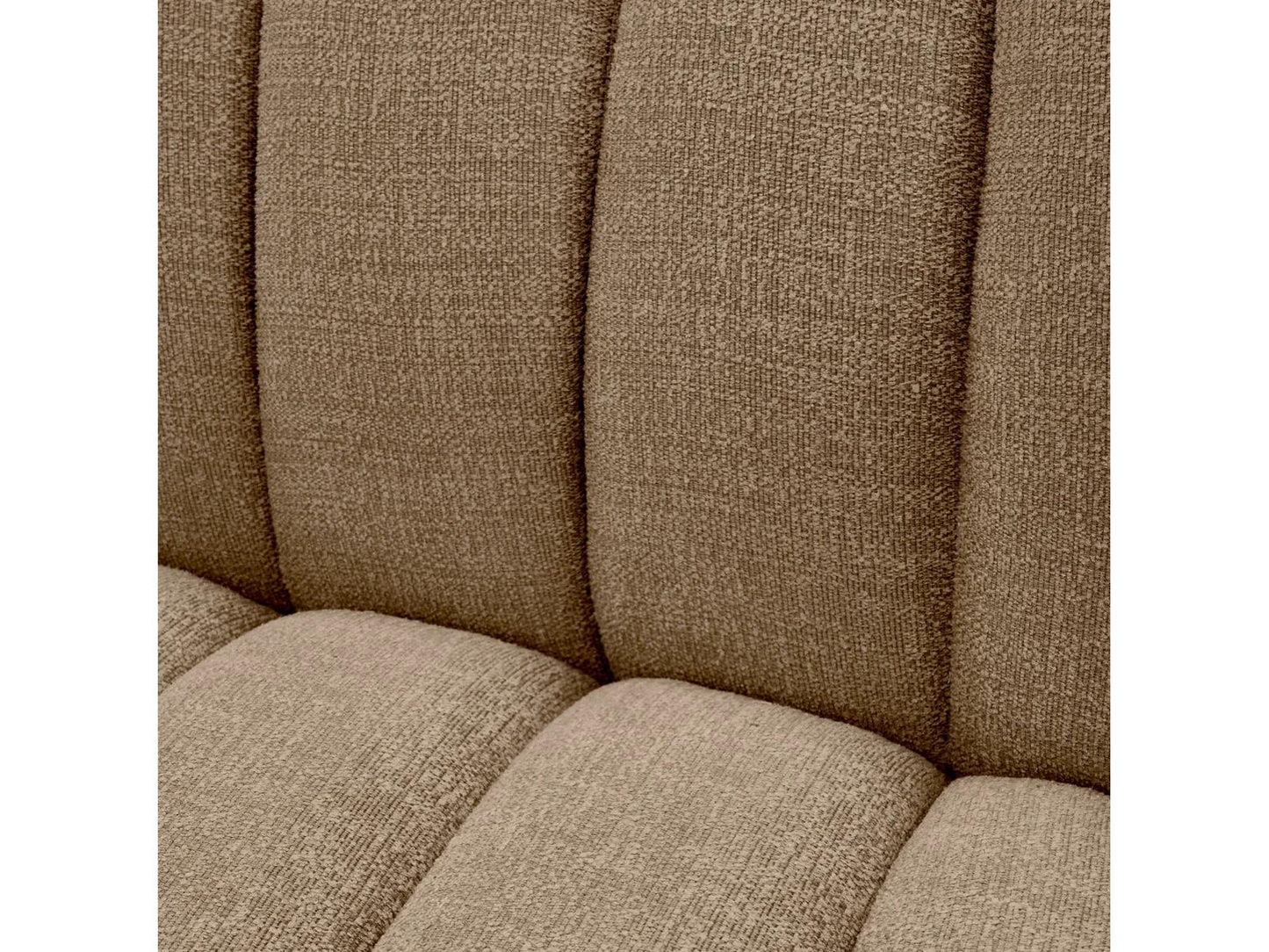 Kelly S 3-Seat Sofa in Stratfort Brown Fabric