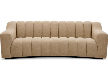 Kelly S 3-Seat Sofa in Stratfort Sand with Black Base