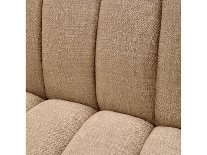 Kelly S 3-Seat Sofa in Stratfort Sand with Black Base
