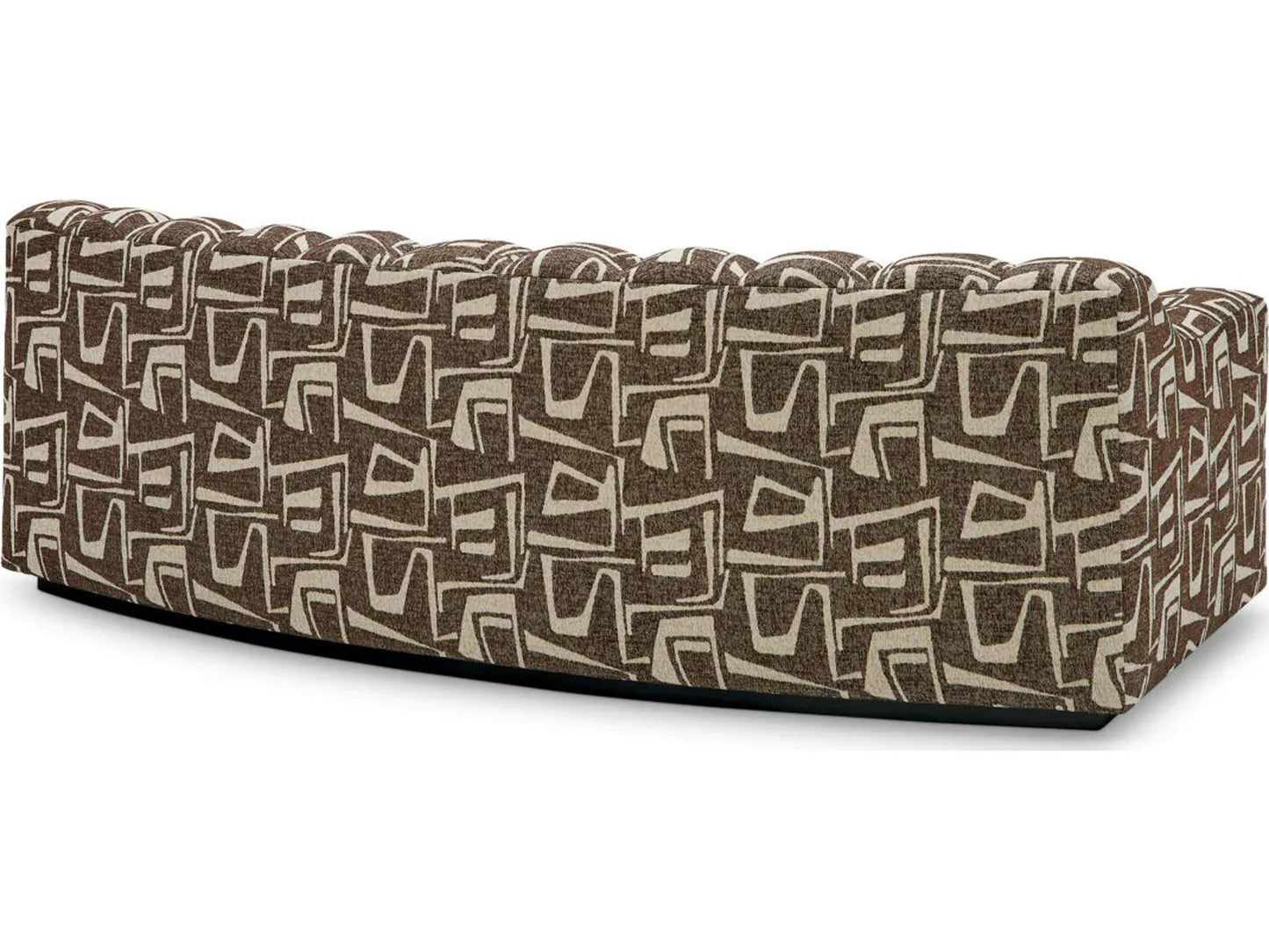 Kelly S 3-Seat Davenport Dark Brown Fabric Sofa