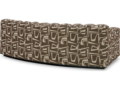 Kelly S 3-Seat Davenport Dark Brown Fabric Sofa