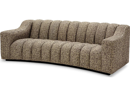 Kelly S 3-Seat Montclair Dark Brown Fabric Sofa