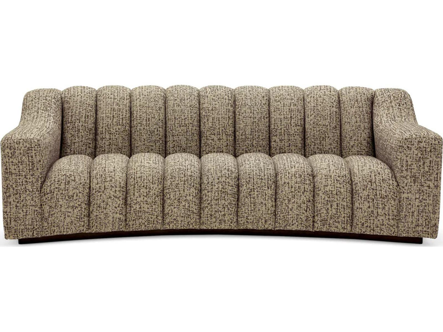 Kelly S 3-Seat Montclair Dark Brown Fabric Sofa