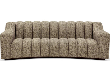 Kelly S 3-Seat Montclair Dark Brown Fabric Sofa