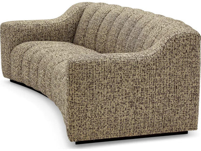 Kelly S 3-Seat Montclair Dark Brown Fabric Sofa