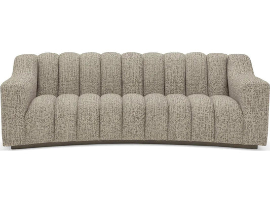 Kelly S 3-Seat Fabric Sofa in Montclair Warm Grey