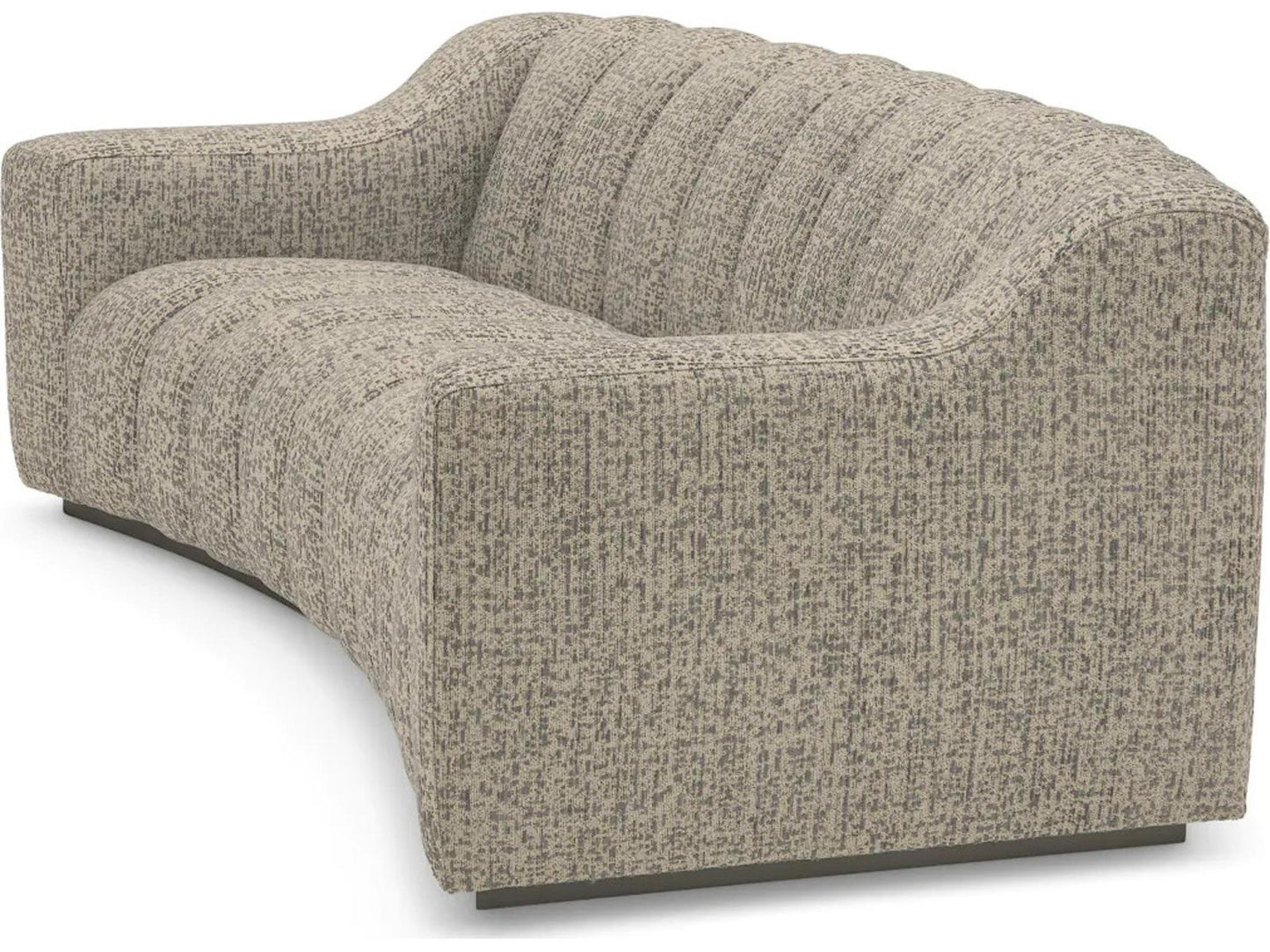 Kelly S 3-Seat Fabric Sofa in Montclair Warm Grey