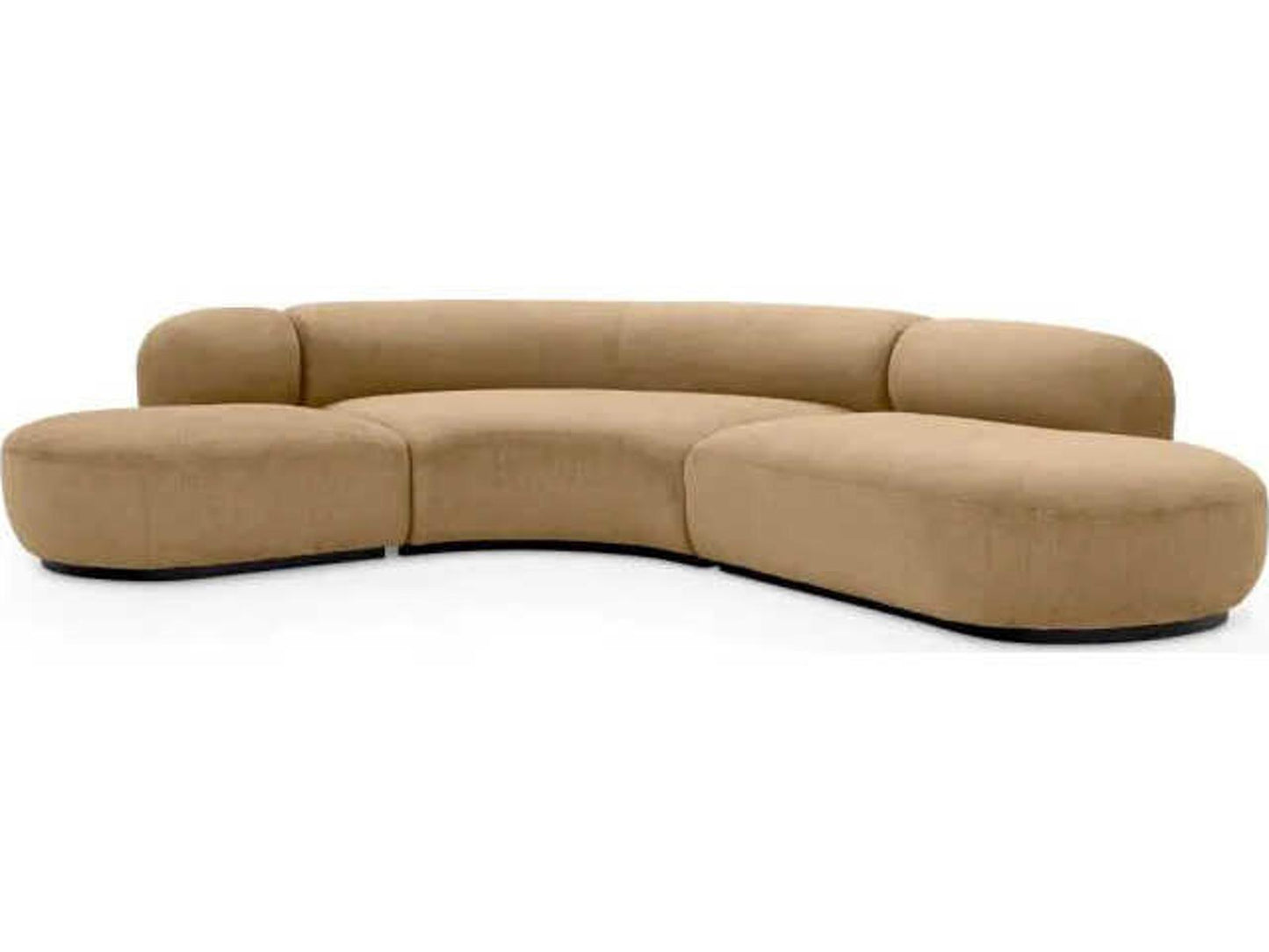 Bjorn 2-Piece Cream Boucle Upholstered Sectional Sofa