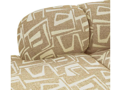 Bjorn Davenport Light Brown Polyester Blend Sectional Sofa