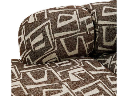 Bjorn 2-Piece Upholstered Sectional Sofa in Davenport Dark Brown