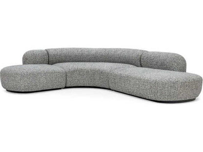 Bjorn Gray Upholstered 2-Piece Sectional Sofa