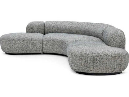 Bjorn Gray Upholstered 2-Piece Sectional Sofa