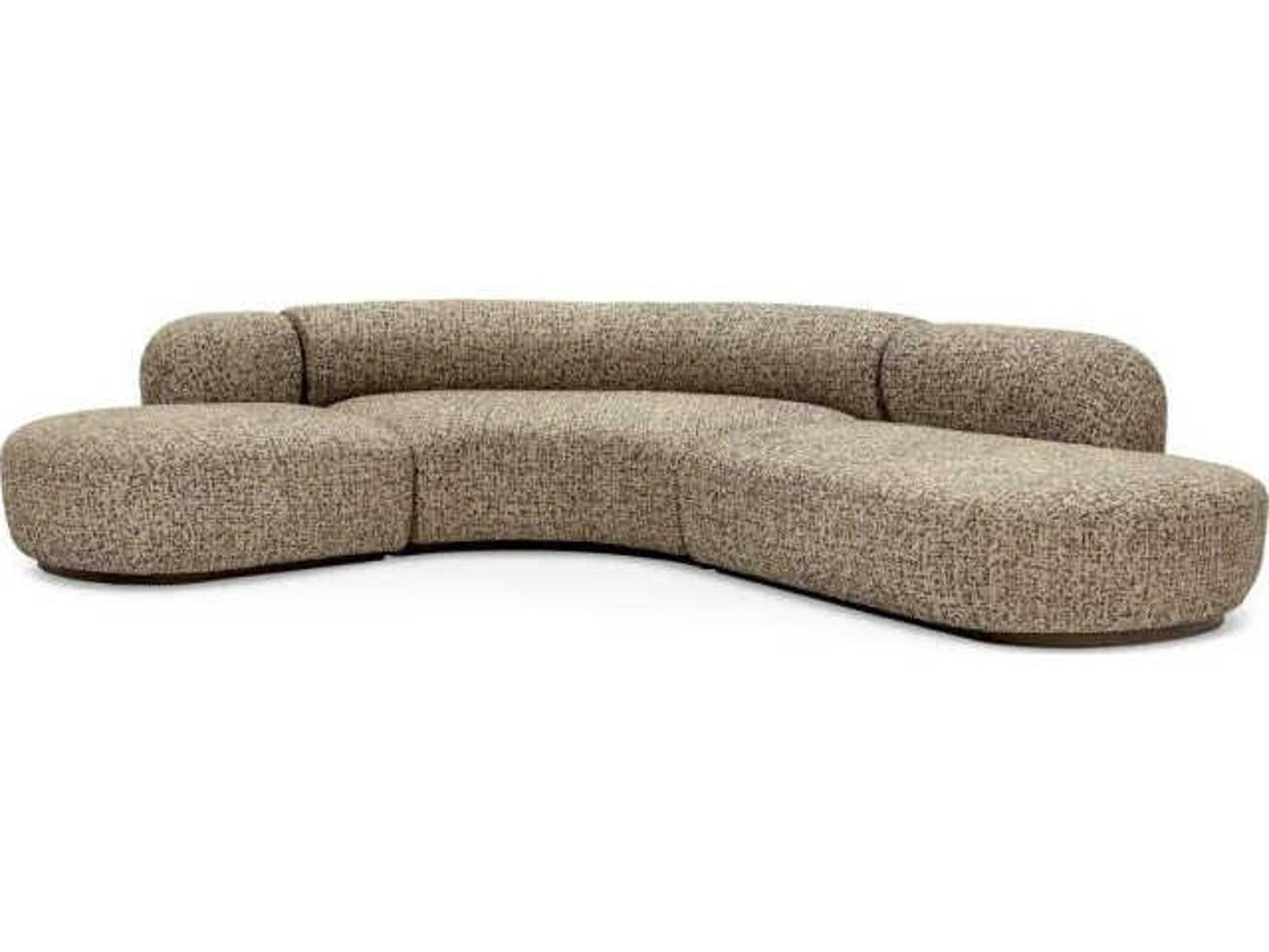 Bjorn Upholstered 4-Seat Curved Modular Sectional Sofa