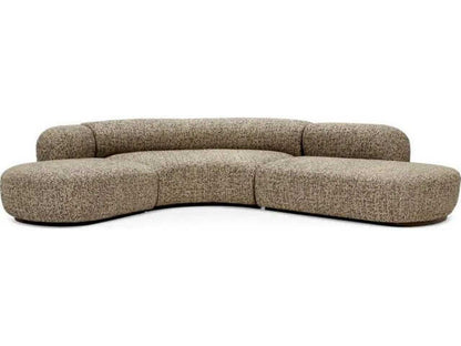 Bjorn Upholstered 4-Seat Curved Modular Sectional Sofa