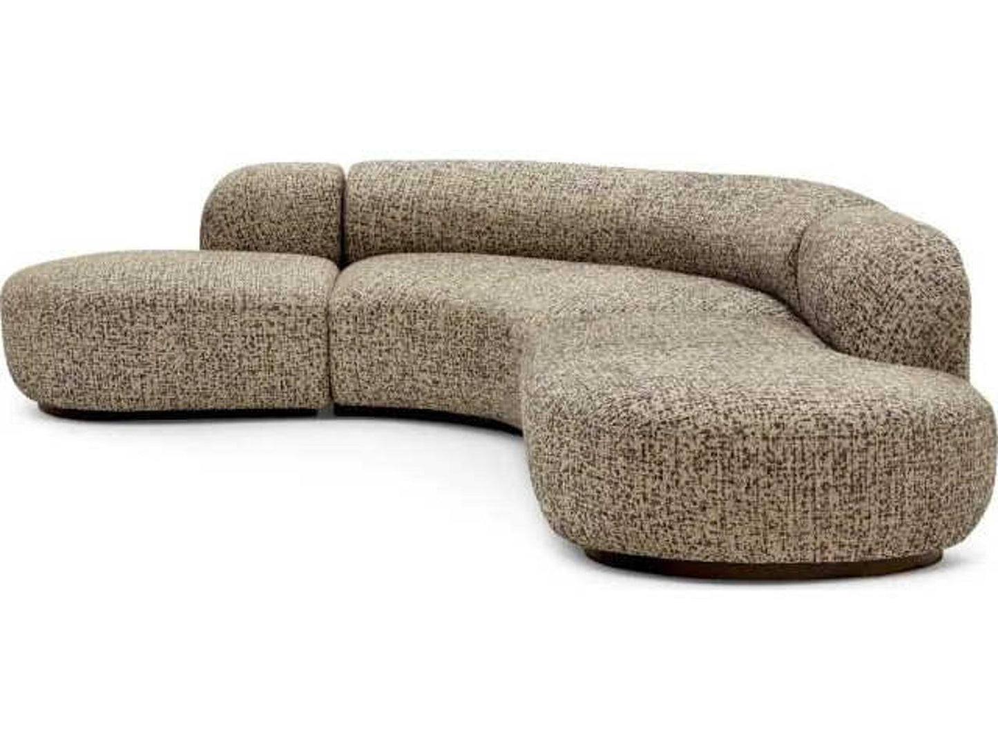 Bjorn Upholstered 4-Seat Curved Modular Sectional Sofa