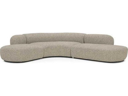 Bjorn 4-Seat Gray Upholstered Sectional Sofa
