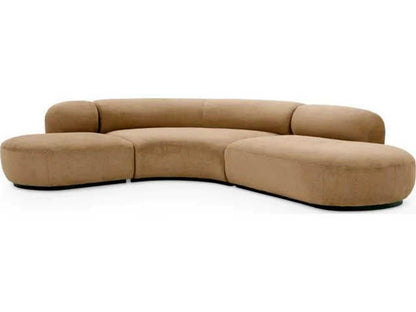 Bjorn 4-Seat Modular Beige Boucle Sectional Sofa