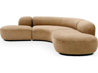 Bjorn 4-Seat Modular Beige Boucle Sectional Sofa