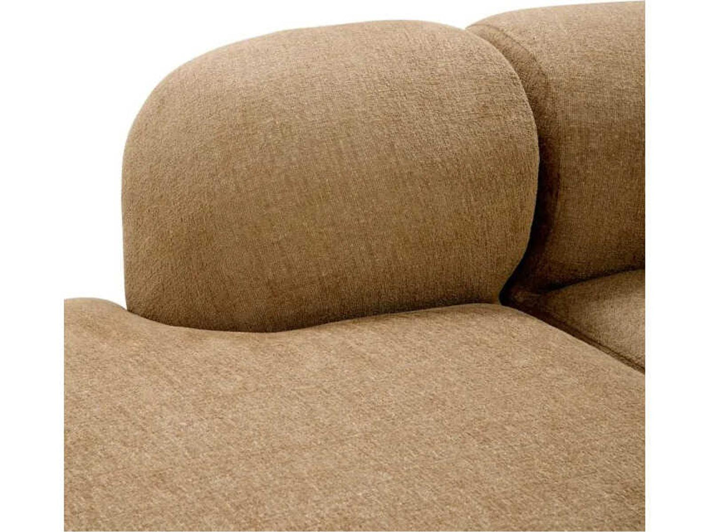 Bjorn 4-Seat Modular Beige Boucle Sectional Sofa