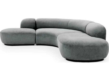 Bjorn Gray Upholstered Modular Sectional Sofa