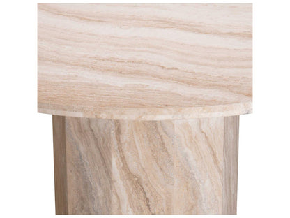 Florence Round Travertine Dining Table