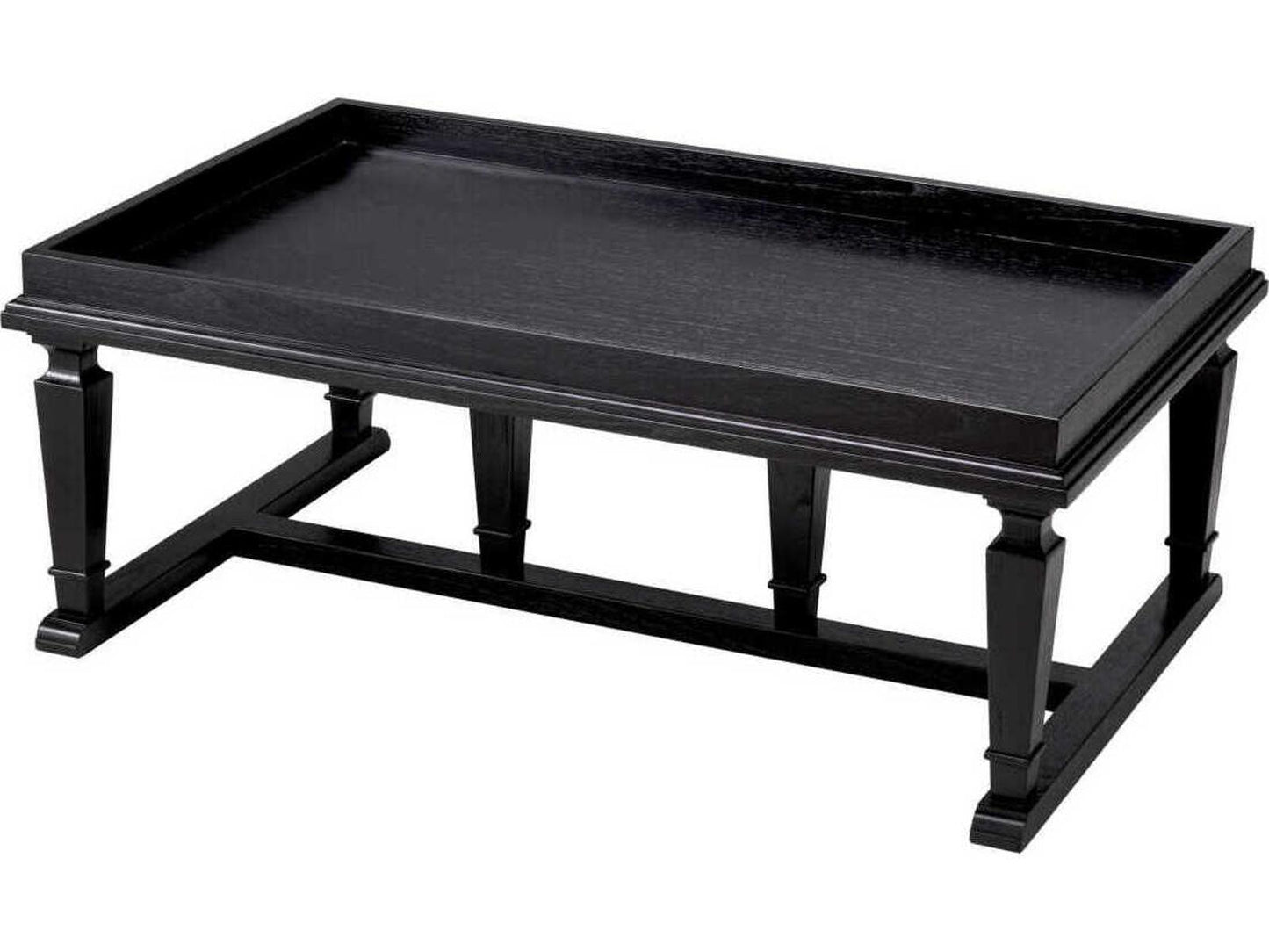 Americana Rectangular Coffee Table in Black Veneer