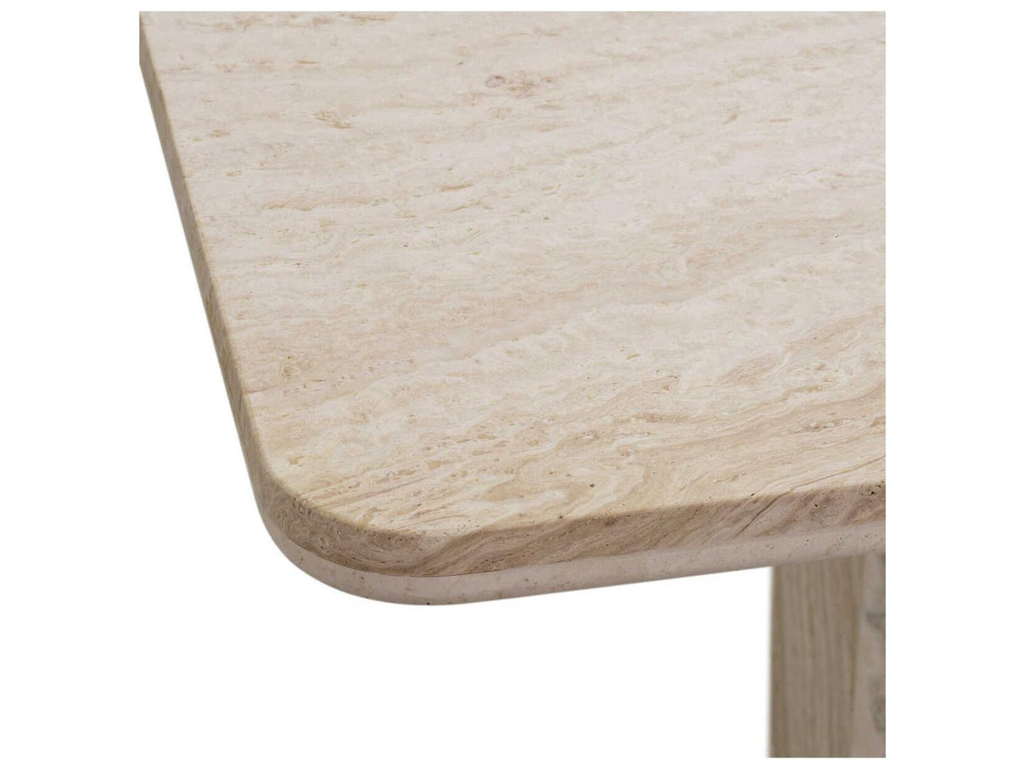 Piazza Square Dining Table in Natural Travertine