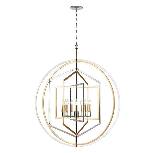Elk Lighting Geosphere 46 Inch 9 Light Chandelier Cp779430