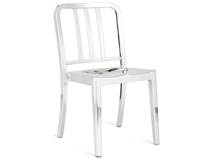 Heritage Non-Upholstered Side Dining Chair Polished Aluminum