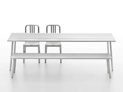 Run By Sam Hecht And Kim Colin 96-Inch Rectangular Anodized Aluminum Dining Table