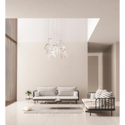Et2 Lighting Rinkle 35 Inch 13 Light Led Linear Suspension Light Cp403336