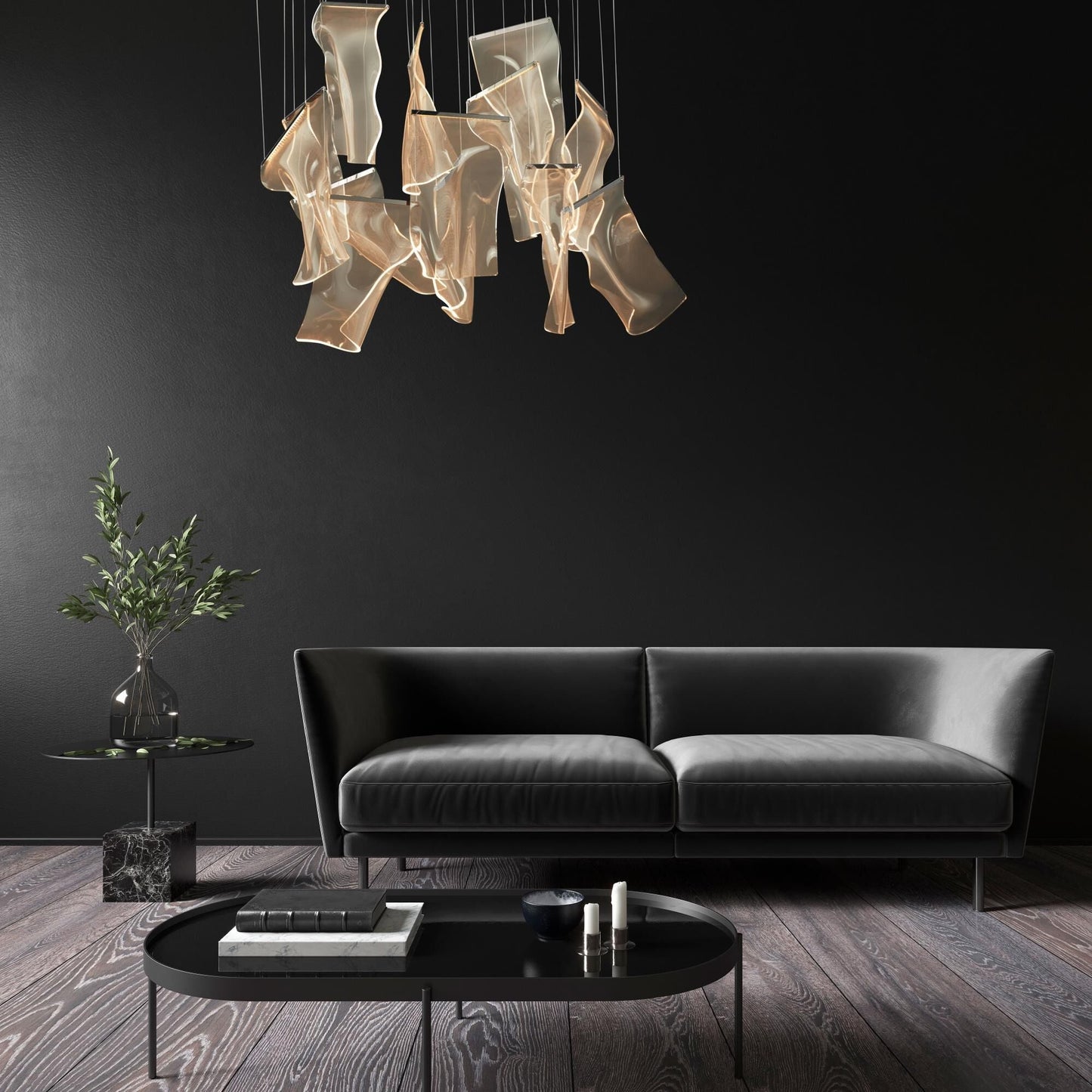 Et2 Lighting Rinkle 35 Inch 13 Light Led Linear Suspension Light Cp403336