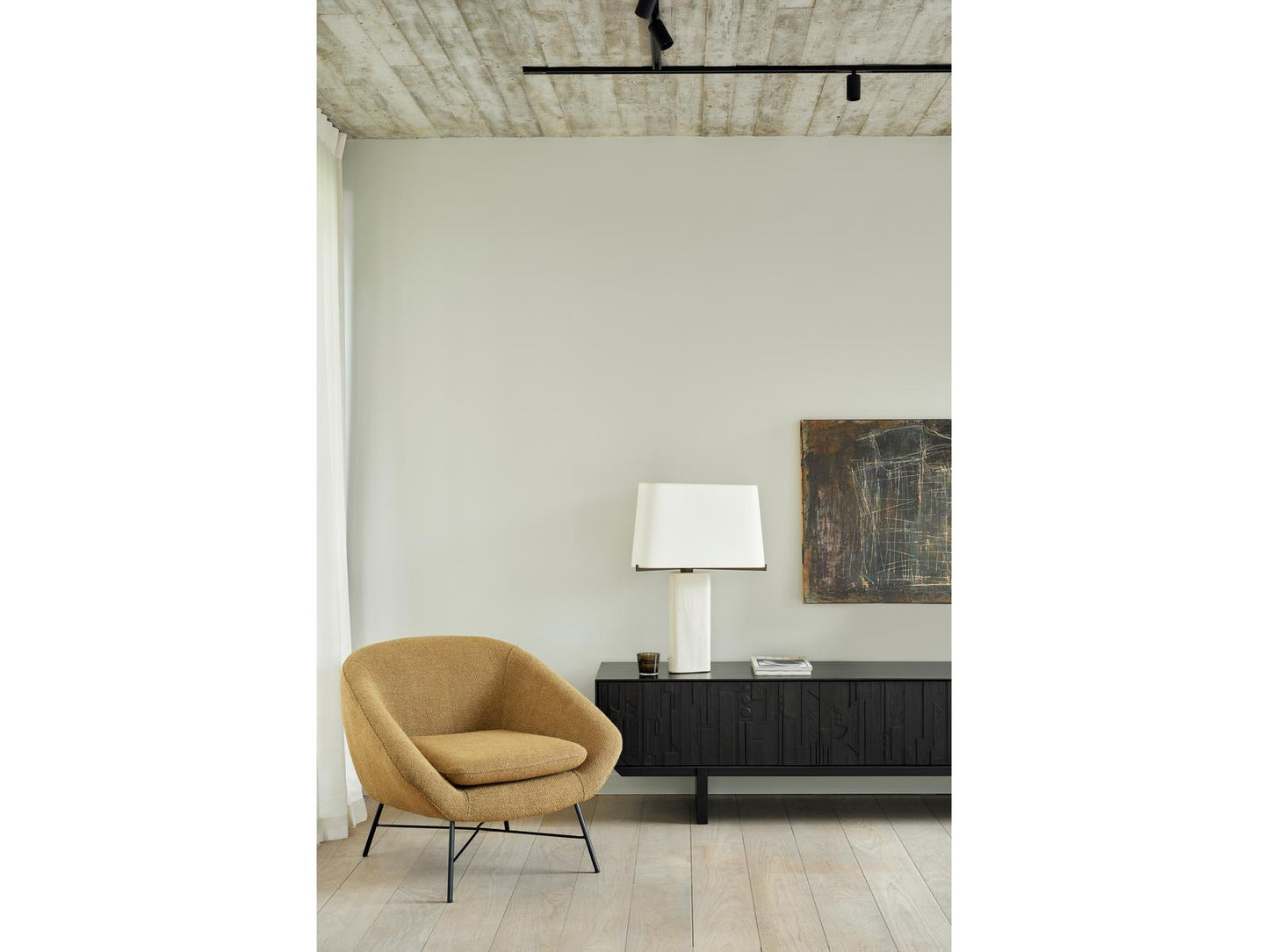 Mosaic Teak Black Tv Cupboard