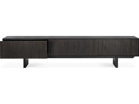 Mosaic Teak Black Tv Cupboard