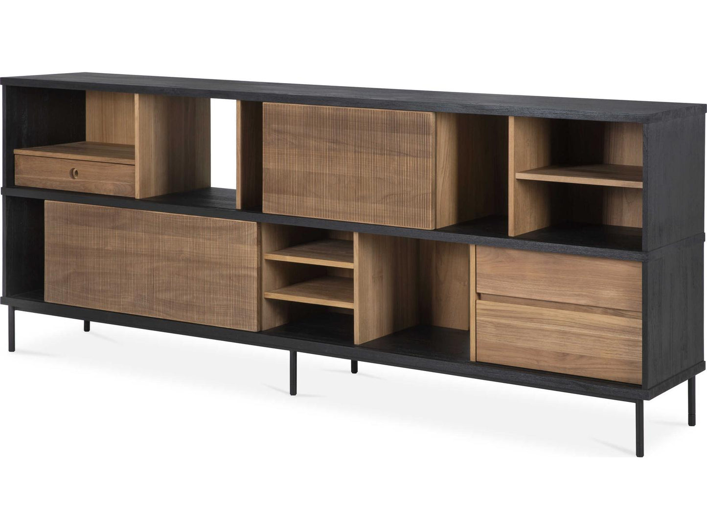 Oscar Teak Sideboard with Sliding Doors and Drawers