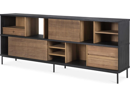 Oscar Teak Sideboard with Sliding Doors and Drawers