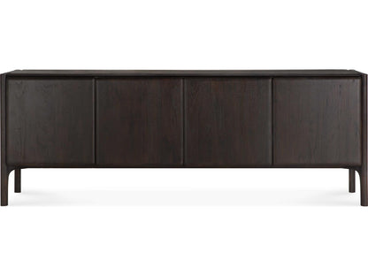 Pi Teak Dark Brown 4-Door Sideboard