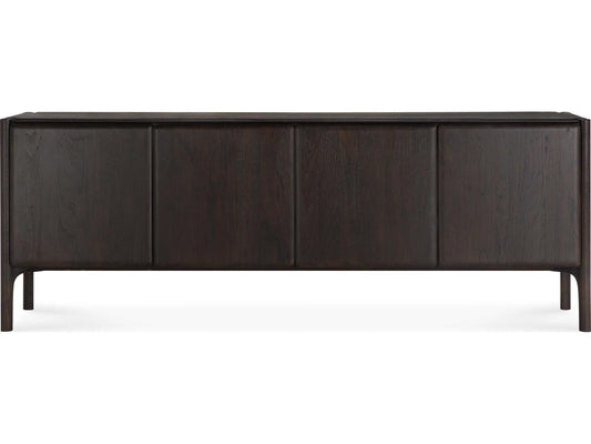 Pi Teak Dark Brown 4-Door Sideboard