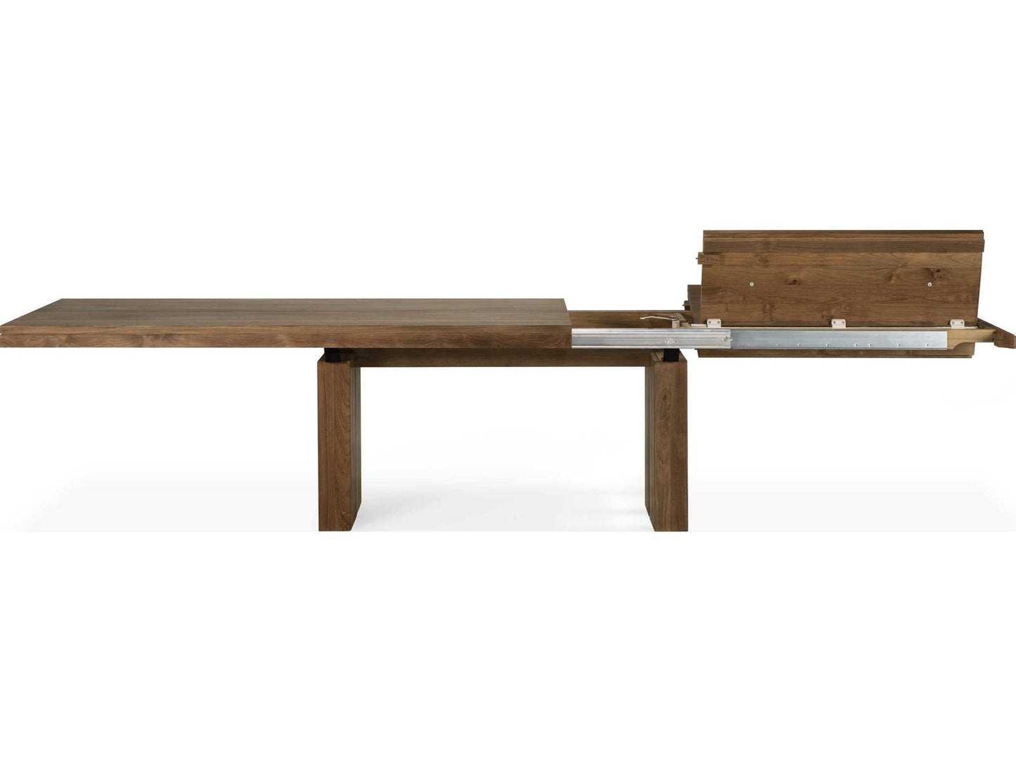 Double Teak Extendable Dining Table